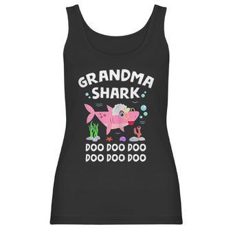 Grandma Shark Funny Mothers Day And Shark Lover Gift Women Tank Top | Favorety CA