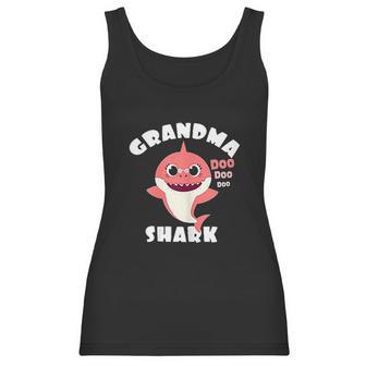 Grandma Shark Gift Shark Baby Cute Design Family Women Tank Top | Favorety