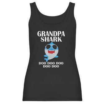 Grandpa Shark Doo Doo Fathers Day Grandpa Christmas Women Tank Top | Favorety DE