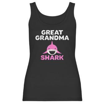 Great Grandma Shark Cute Grandmother Grandparent Gift Women Tank Top | Favorety UK