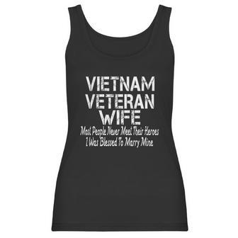 Great Vietnam Veteran Wife Gift Graphic Design Printed Casual Daily Basic Women Tank Top | Favorety CA