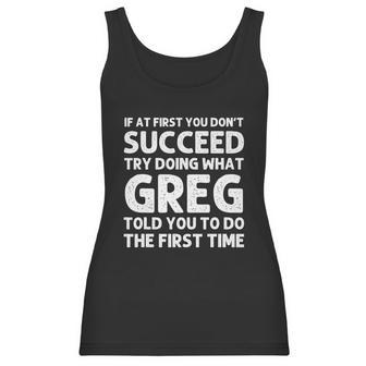 Greg Gift Name Personalized Birthday Funny Christmas Joke Gift Women Tank Top | Favorety AU