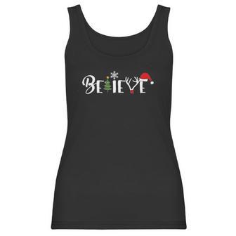 Grinch Christmas Believe Tree Women Tank Top | Favorety