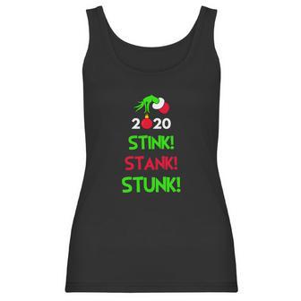 The Grinch Hand Holding 2020 Stink Stank Stunk Christmas Women Tank Top | Favorety CA