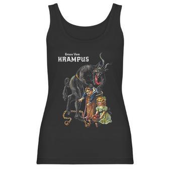 Gruss Vom Krampus Greetings From Christmas Germanic Demon Women Tank Top | Favorety DE