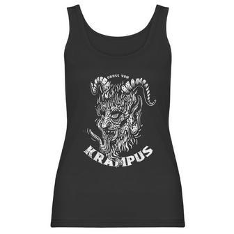 Gruss Vom Krampus Greetings From Ugly Christmas Demon Devil Women Tank Top | Favorety CA