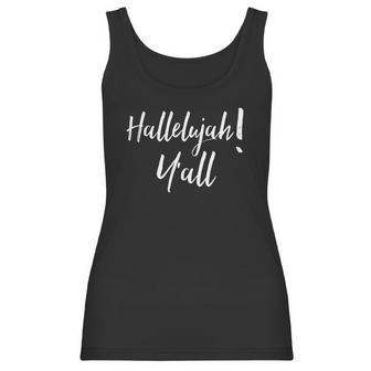 Hallelujah Yall Easter Christian Hosanna Southern Tee Women Tank Top | Favorety