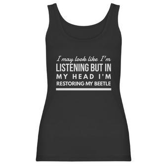 In My Head Beetle Vw Beetle Beetle Vw Volkswagen Restoration Parts Women Tank Top | Favorety UK