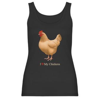 I Heart Love My Chickens Buff Orpington Hen Women Tank Top | Favorety CA