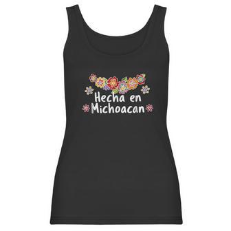 Hecho En Michoacan Viva Mexico Floral Mexican Women Tank Top | Favorety AU