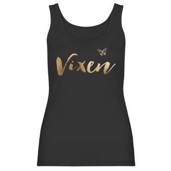 Womens Hotwife Vixen And Butterfly In Gold Women Tank Top | Favorety DE