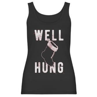 Well Hung Funny Christmas Stocking Offensive Humor Xmas Gifts Women Tank Top | Favorety DE