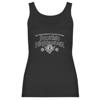 My Other Husband Is A Scottish Highlander Thistle Missy Women Tank Top | Favorety DE