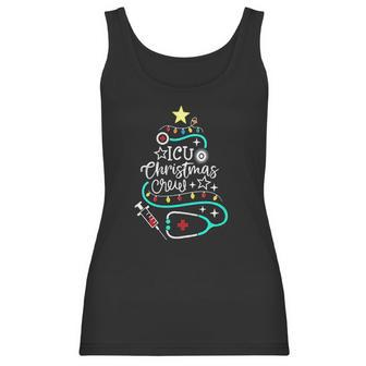 Icu Christmas Crew Intensive Care Unit Nurse Techs Secretary Women Tank Top | Favorety DE