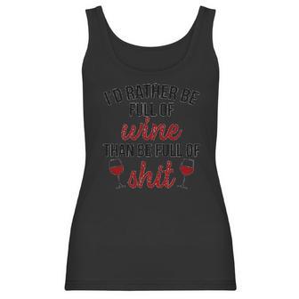 Id Rather Be Full Of Wine Creative 2022 Gift Women Tank Top | Favorety AU