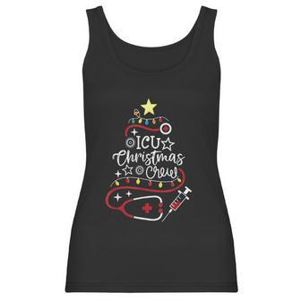 Intensive Care Unit Nurse Techs Secretary Icu Christmas Crew Women Tank Top | Favorety UK