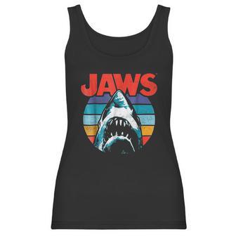 Jaws Retro Colors Shark Rainbow Women Tank Top | Favorety UK