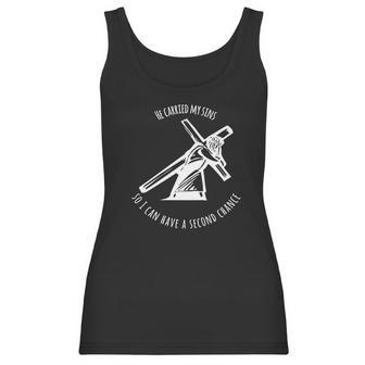 Jesus Carried My Sins Christian Women Tank Top | Favorety AU