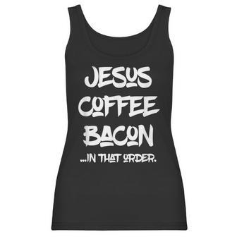 Jesus Coffee Bacon By Virtue Clothing Women Tank Top | Favorety CA