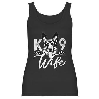 K9 Unit Police Officer Wife Gift German Shepherd Graphic Design Printed Casual Daily Basic Women Tank Top | Favorety DE