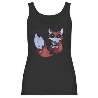 Kawaii Pastel Goth Art Cute Creepy Red Fox Fennec Grey Fox Men Women T-Shirt Graphic Print Casual Unisex Tee Women Tank Top | Favorety