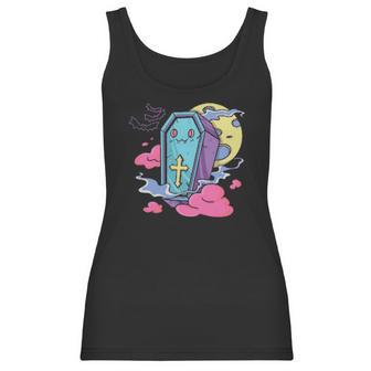 Kawaii Pastel Goth Creepy Cute Aesthetic Coffin Halloween Men Women T-Shirt Graphic Print Casual Unisex Tee Women Tank Top | Favorety