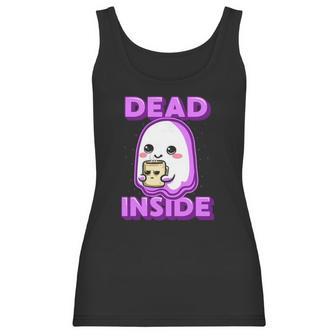 Kawaii Pastel Goth Dead Inside Coffee Lover Otaku Women Tank Top | Favorety CA