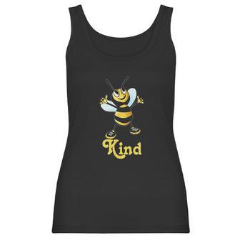 Be Kind Smiling Honey Bee Bumblebee Positive Message Women Tank Top | Favorety UK