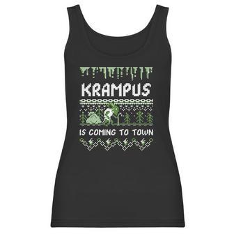 Krampus Is Coming To Town Funny Krampus Christmas Women Tank Top | Favorety CA