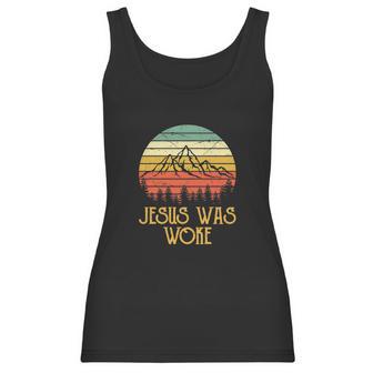 Liberal Democrat Jesus Was Woke Funny Christian Women Tank Top | Favorety AU