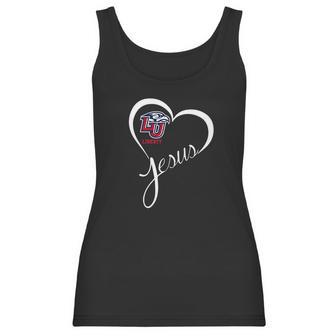 Liberty Flames Heart Jesus Apparel Women Tank Top | Favorety AU