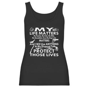 My Life Matters My Family Wife Kids Grandkids Women Tank Top | Favorety CA