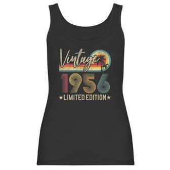 Womens Limited Edition 1956 66Th Birthday Gift 66 Years Old Vintage V-Neck Women Tank Top | Favorety CA