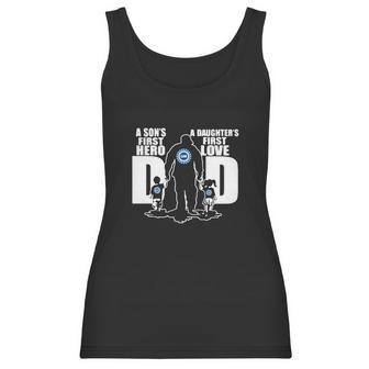 Logo United Auto Workers A Son’S First Hero A Daughter’S First Love Dad Women Tank Top | Favorety DE