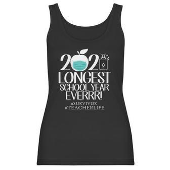 The Longest School Year Ever Apple Wearing Face Mask Teacher 2021 Ver2 Women Tank Top | Favorety AU