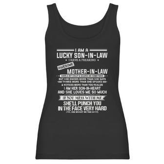 Lucky Son In Law Off A Freaking Mother In Law Women Tank Top | Favorety
