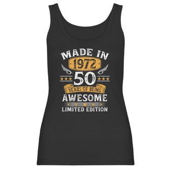 Made In 1972 50 Years Old Gifts 50Th Birthday Gift For Men Women Tank Top | Favorety DE