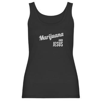 Marijuana And Jesus Christian Weed Women Tank Top | Favorety DE