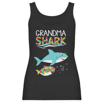 Matching For Family Shark Grandma Shark Women Tank Top | Favorety CA