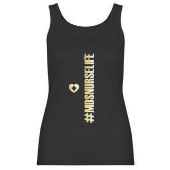 Mds Nurse Heart Minimum Data Set Funny Trendy Women Tank Top | Favorety