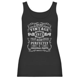 Mens 50 Years Old Gifts Vintage 1972 Man Myth Legend 50Th Birthday Women Tank Top | Favorety UK