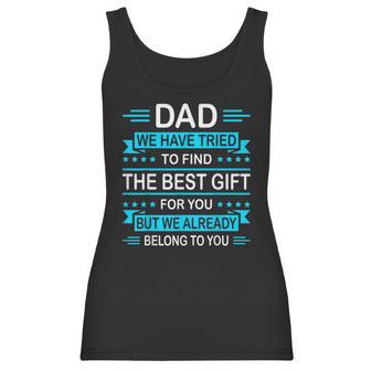 Mens Funny Fathers Day Gift For Daddy Papa From Daughter Son Wife Women Tank Top | Favorety UK