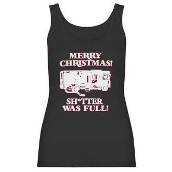 Merry Christmas Shitter Was Full Women Tank Top | Favorety