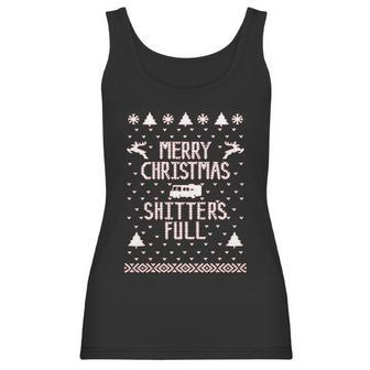 Merry Christmas Shitters Full Funny Women Tank Top | Favorety CA