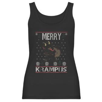 Merry Krampus Demon Claus Christmas Women Tank Top | Favorety