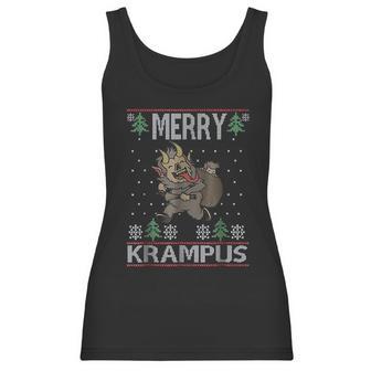 Merry Krampus Funny Ugly Christmas Gift Women Tank Top | Favorety UK