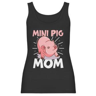 Mini Pig Piglet Swine Farm Animal Piggy Cute Pig Mom Gift Graphic Design Printed Casual Daily Basic Women Tank Top | Favorety CA