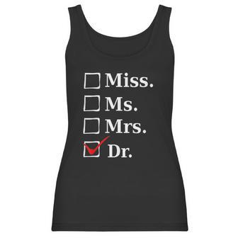 Miss Ms Mrs Dr Funny For Doctors And Med School Students Women Tank Top | Favorety UK