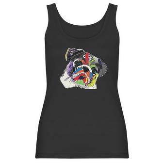 The Mountain Pet Pug Rainbow Pug Women Tank Top | Favorety