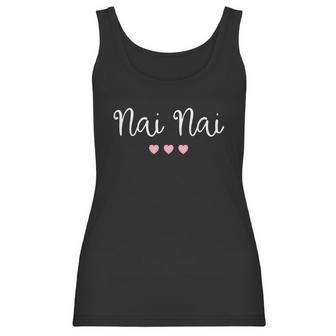 Nai Nai Chinese Grandma Grandmother Cute Pink Hearts Nai Nai Gift Women Tank Top | Favorety DE